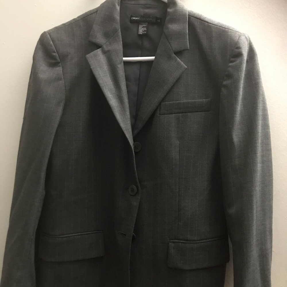 DKNY Essentials gray blazer